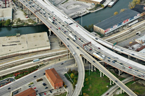 Reconstruction of some roads in Chicago